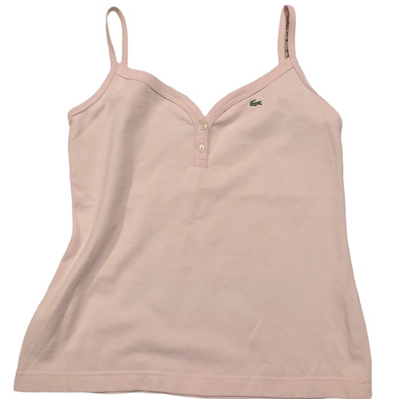Lacoste Tops - Lacoste baby pink tank